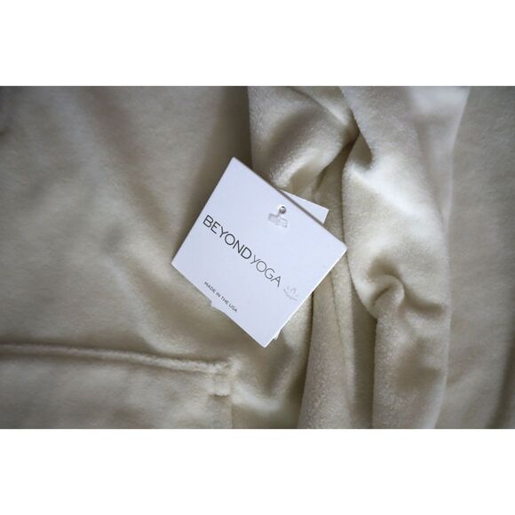 Beyond Yoga FP7818 Women's Sz L Cream New Terrain 1/4 Zip Fleece Pullover - Picture 4 of 6